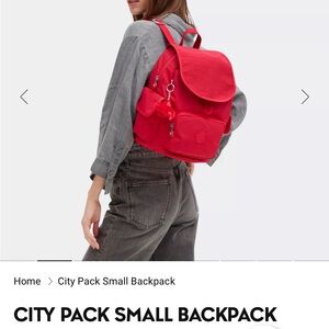 Kipling City Pack Small Red Backpack